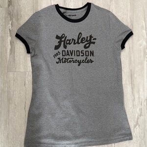 Harley-Davidson Gray Ringer Tee